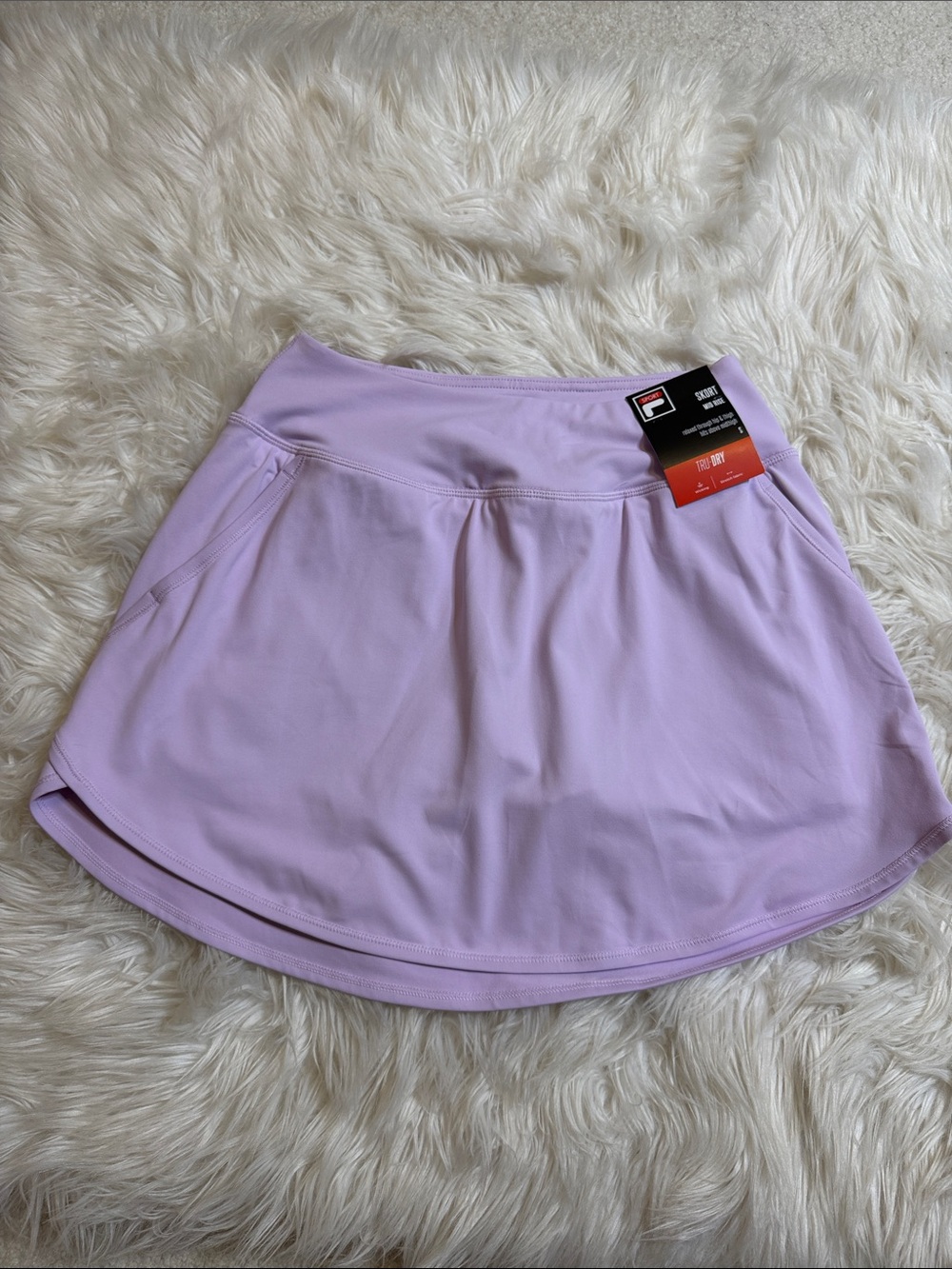 NWT, FILA Lilac Athletic Skort with Pockets SZ Sm